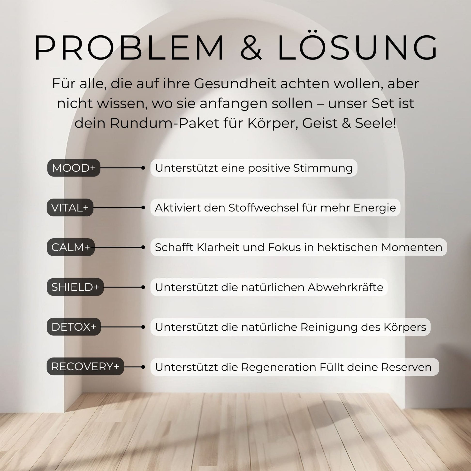 Viele Menschen leiden unter Müdigkeit, Stress, einem schwachen Immunsystem oder unausgewogener Ernährung. Das Daily 360° SET wurde entwickelt, um diese Herausforderungen zu meistern. Durch eine gezielte Kombination hochwertiger Nahrungsergänzungsmittel unterstützt es den Körper dabei, Energie zu steigern, die Immunabwehr zu stärken und den Stoffwechsel zu optimieren – für einen vitalen Alltag.